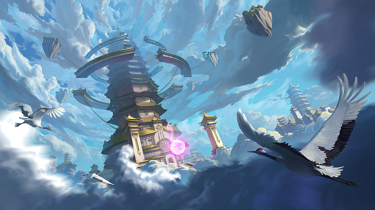 游戏原画mr_树先生mr_树先生mr_树先生仙侠场景25上邪99站酷共创美美