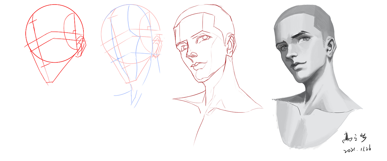 临摹人像（图ZMjgyOTE4MzEy） - 游戏原画 - 站酷设计师似路人甲原创素材 - 站酷ZCOOL