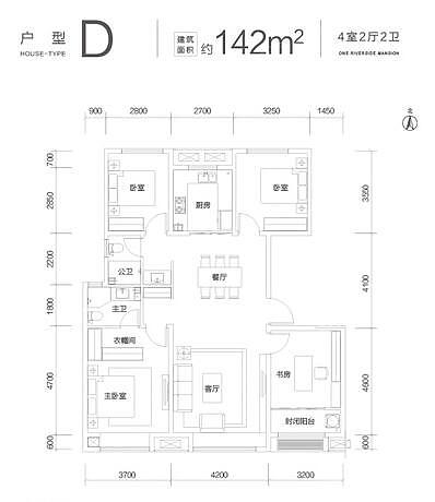济宁小郭设计师：济宁融创滨江壹号186平效果图