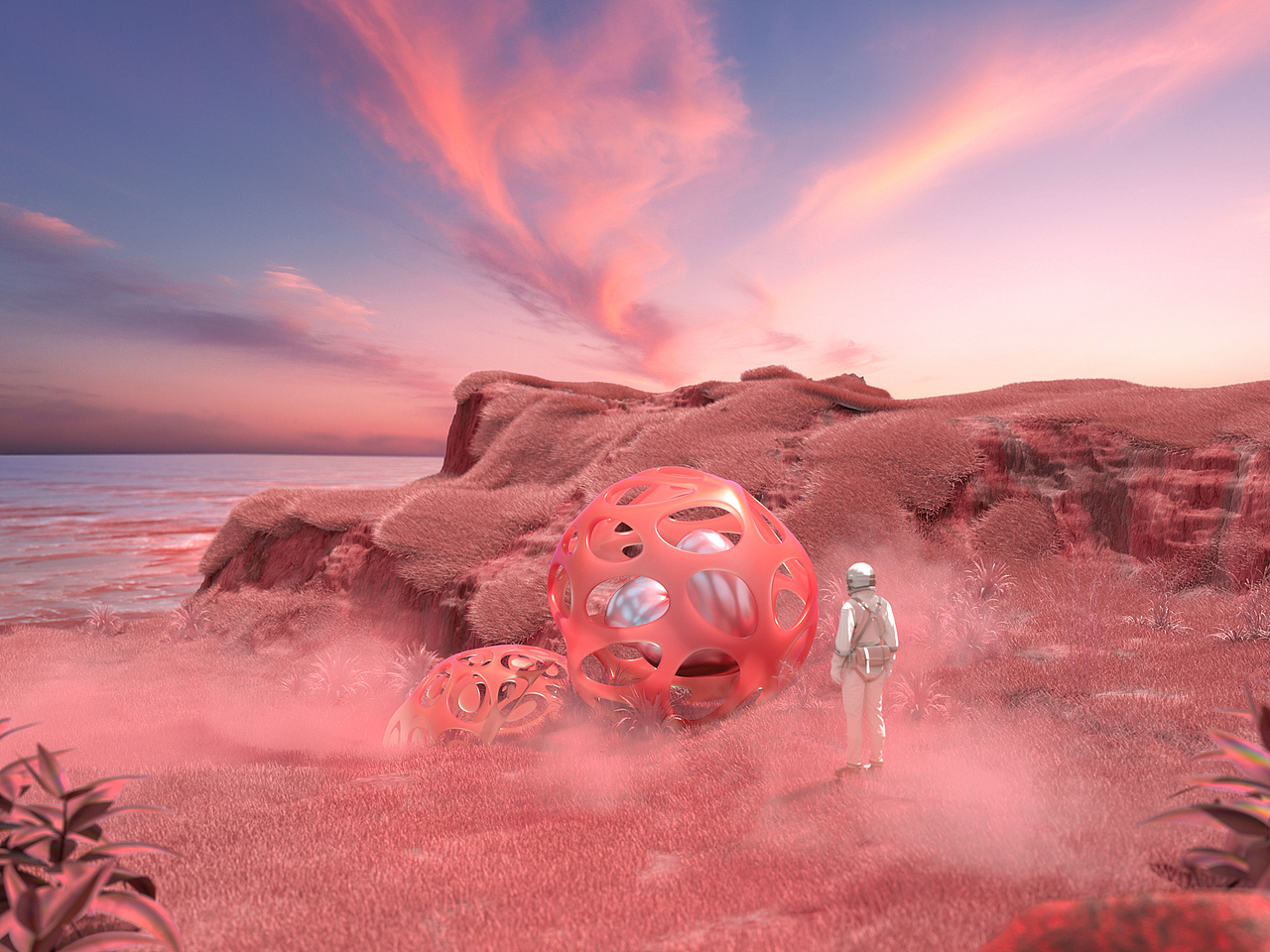 星际边缘 #PANTONE 2022 年度色彩 长春花蓝（图ZMjgxNTQyMDgw） - 场景 - 站酷设计师肥皂冰块原创素材 - 站酷ZCOOL