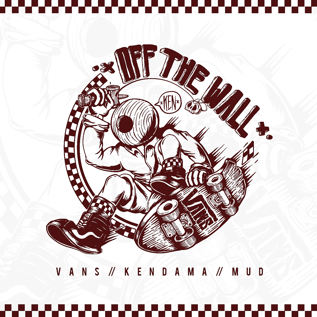 VANS x KENDAMA OFF THE WALL!!（图ZNDc1OTM4Mjg=） - 新锐潮流插画 - 站酷设计师三尼浆原创素材 - 站酷ZCOOL