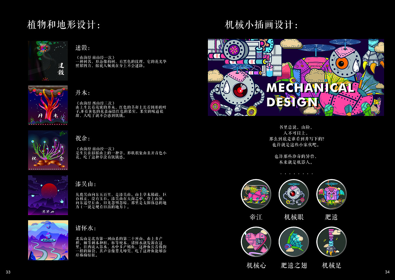 “观山海”异兽视觉形象（图ZMTQ0ODY1ODE2） - 图案 - 站酷设计师前程啊原创素材 - 站酷ZCOOL