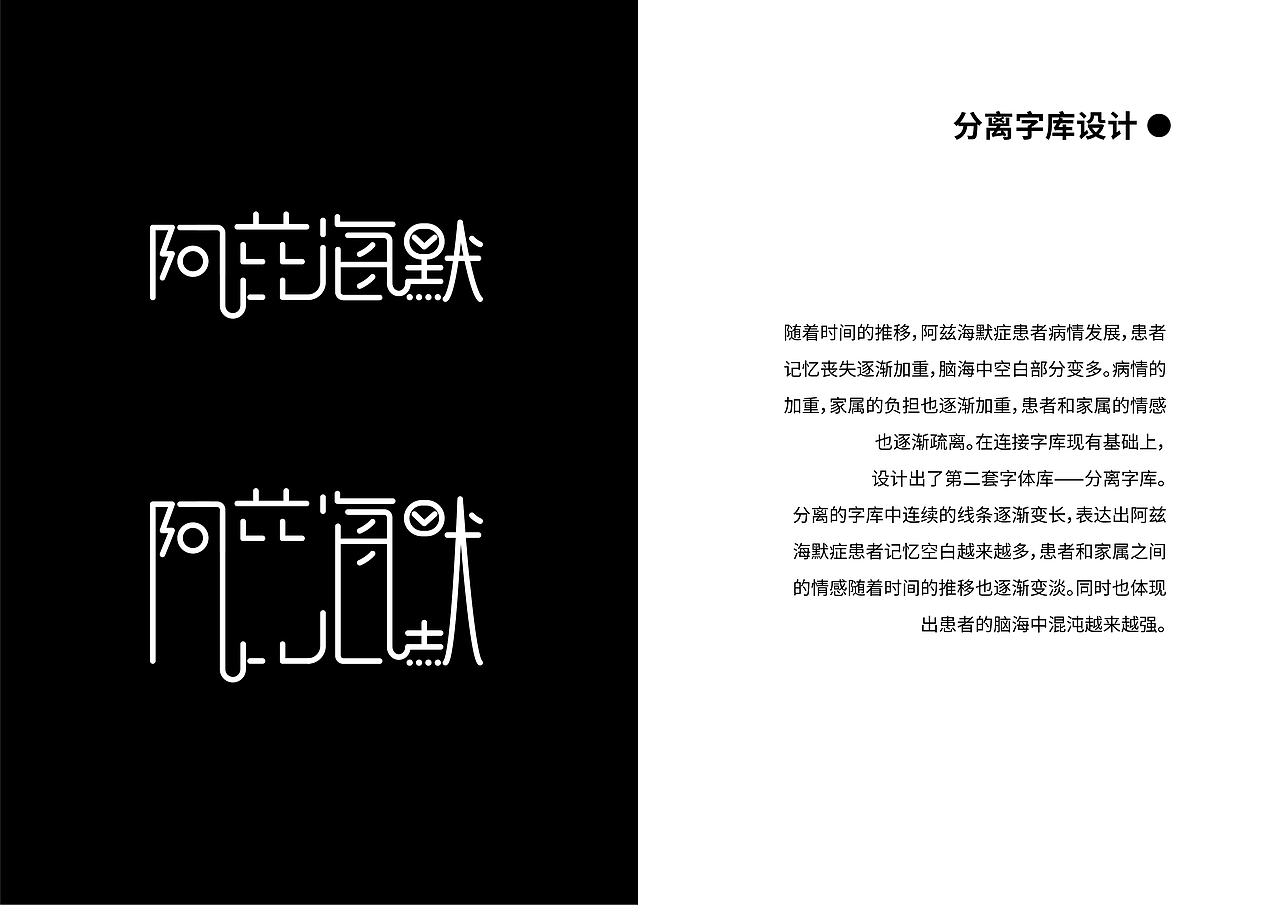 以阿兹海默为主题的创意字体设计（图ZMjk5NDkzNjEy） - 字体/字形 - 站酷设计师扒你腿毛原创素材 - 站酷ZCOOL
