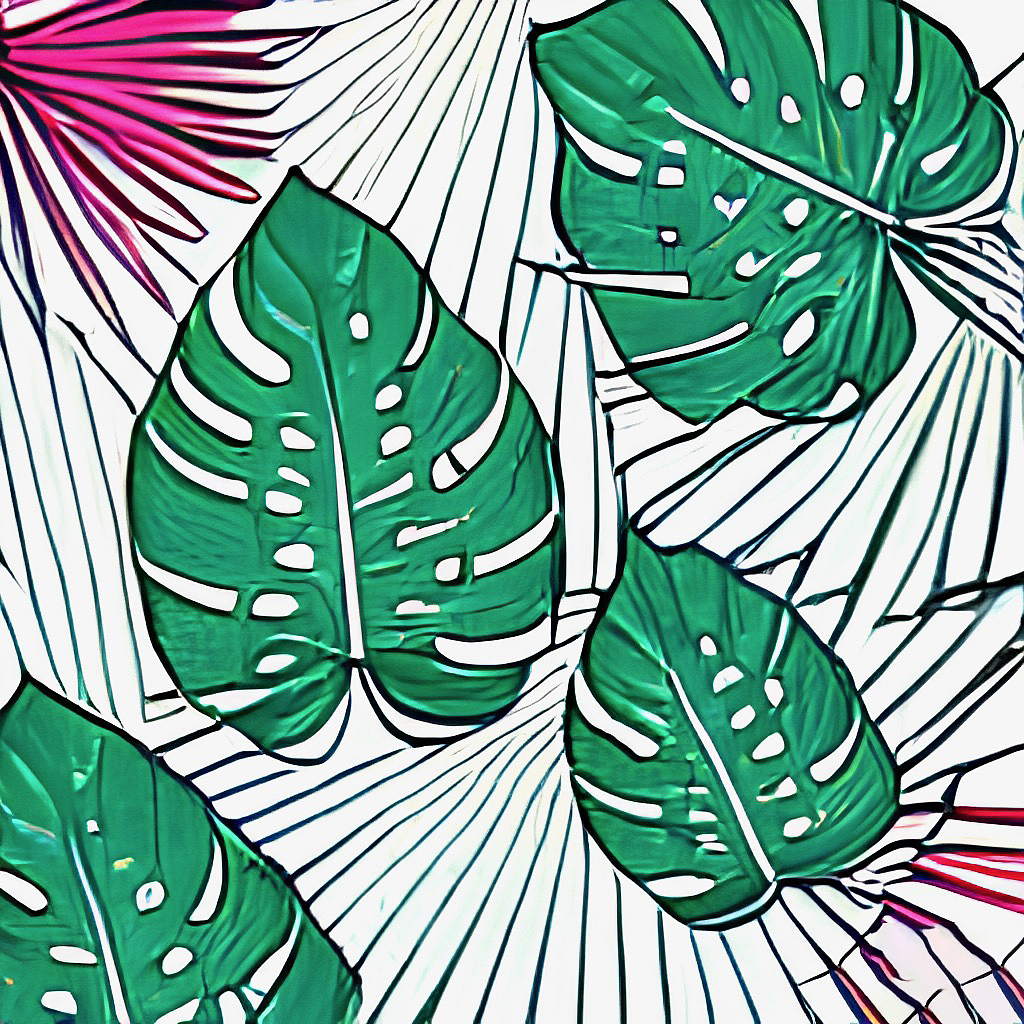 #wow+数字艺术nft热带植物龟背竹（图ZMzE5NzcxMzMy） - AI作品 - 站酷设计师pigtruman原创素材 - 站酷ZCOOL