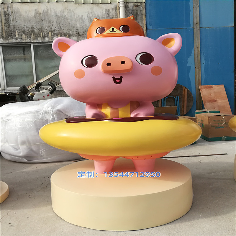 玻璃钢小猪卡通模型生肖猪造型摆件玻璃纤维彩绘公仔（图ZMzU4MDY3Mjg0） - 工艺品设计 - 站酷设计师满天下原创素材 - 站酷ZCOOL