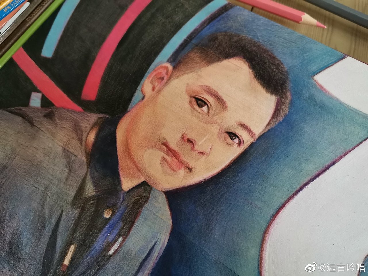 彩鉛人像（圖ZMjAzOTk4MzE2） - 創(chuàng)作習(xí)作 - 站酷設(shè)計(jì)師遠(yuǎn)古原創(chuàng)素材 - 站酷ZCOOL