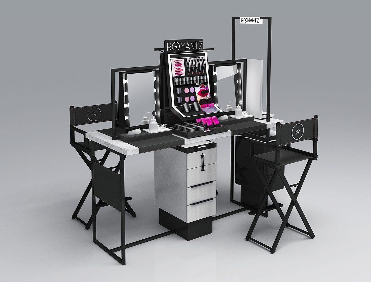 化妆品背柜设计