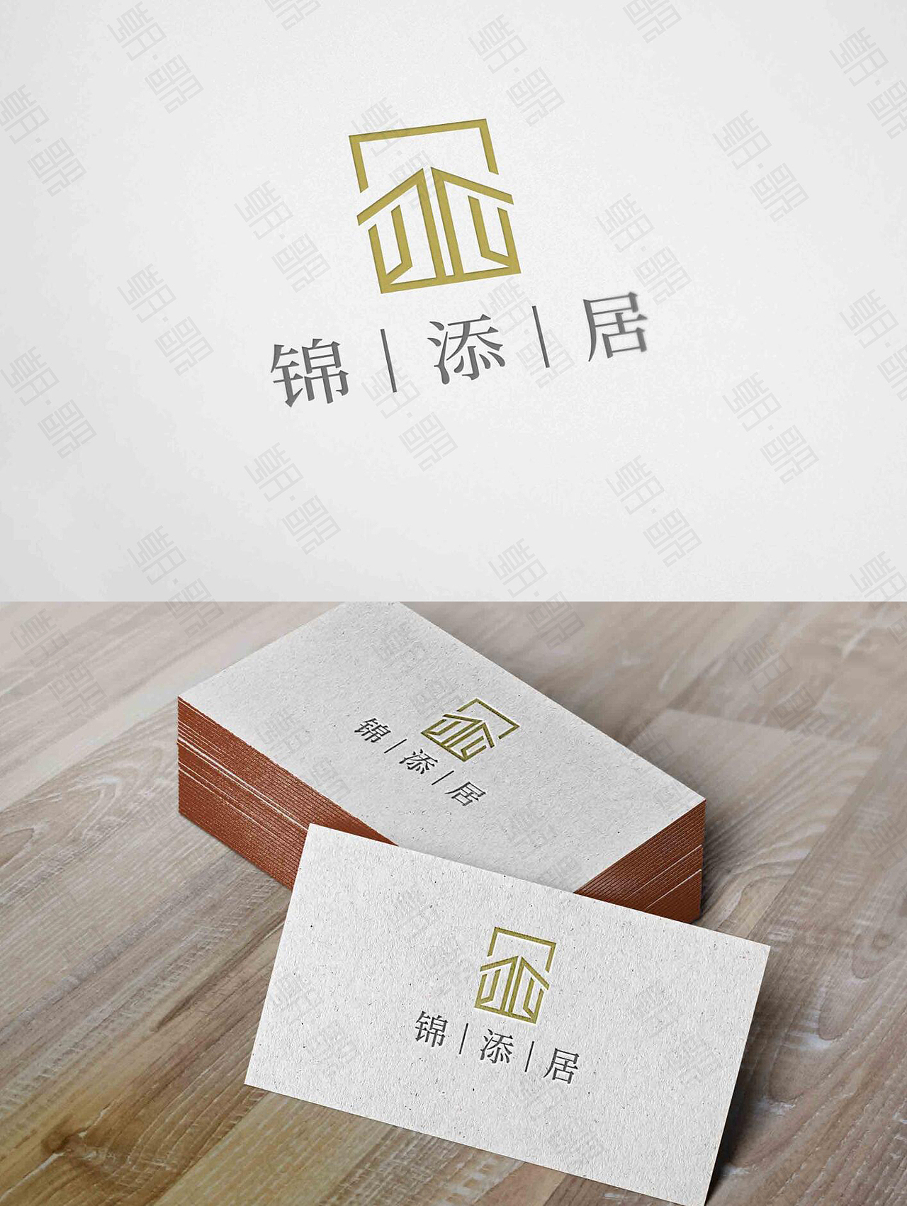 锦添居-房地产-logo设计（图ZMjQ3ODEwNDgw） - 品牌 - 站酷设计师朝歌文化传媒原创素材 - 站酷ZCOOL