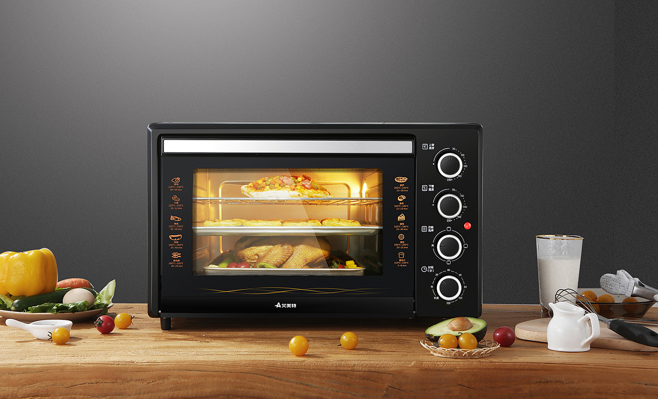 烤箱厨房小家电器电烙饼产品拍摄精修