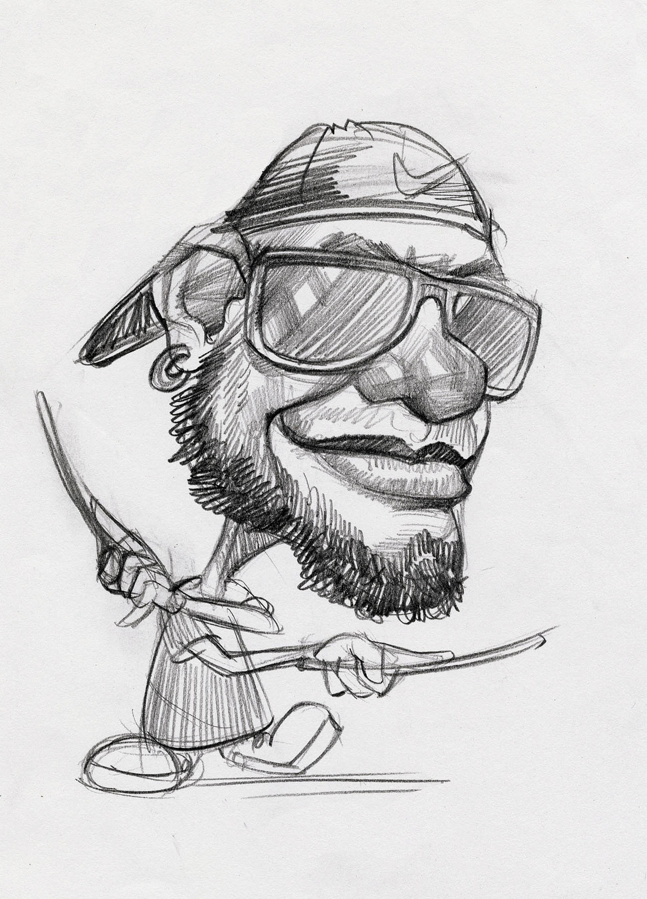 素描漫像 大叔漫画 似颜绘培训 肖像漫画培训 肖像漫画