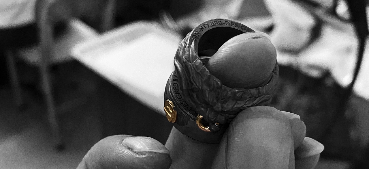 【琢器】琢·而成器-戒指·囚牛（图ZMjY3MTYzMDA0） - 首饰设计 - 站酷设计师元宝的爸爸原创素材 - 站酷ZCOOL