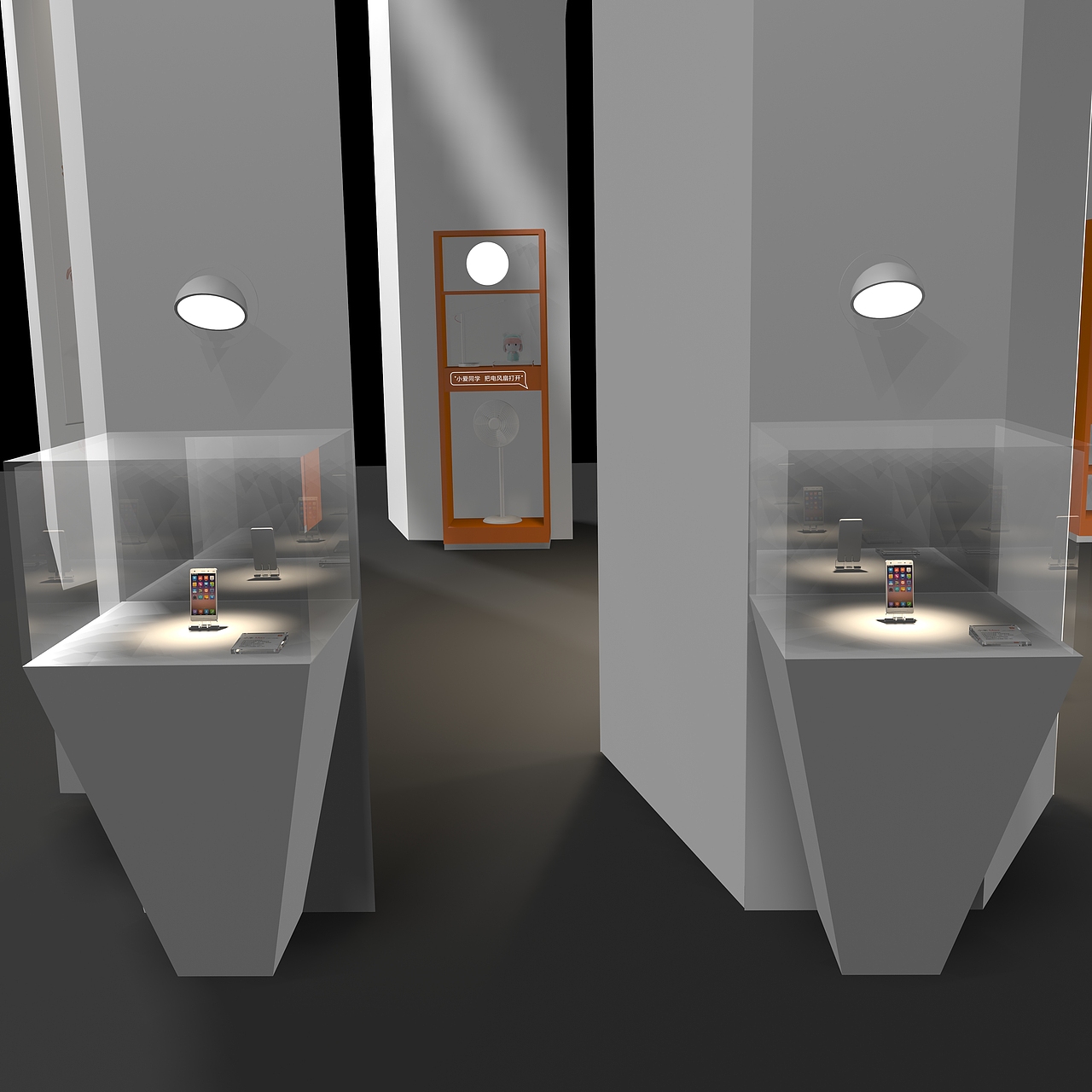 小米展厅设计建模 3DMAX（图ZMjI0ODczMTk2） - 建筑/空间 - 站酷设计师花生猫_原创素材 - 站酷ZCOOL