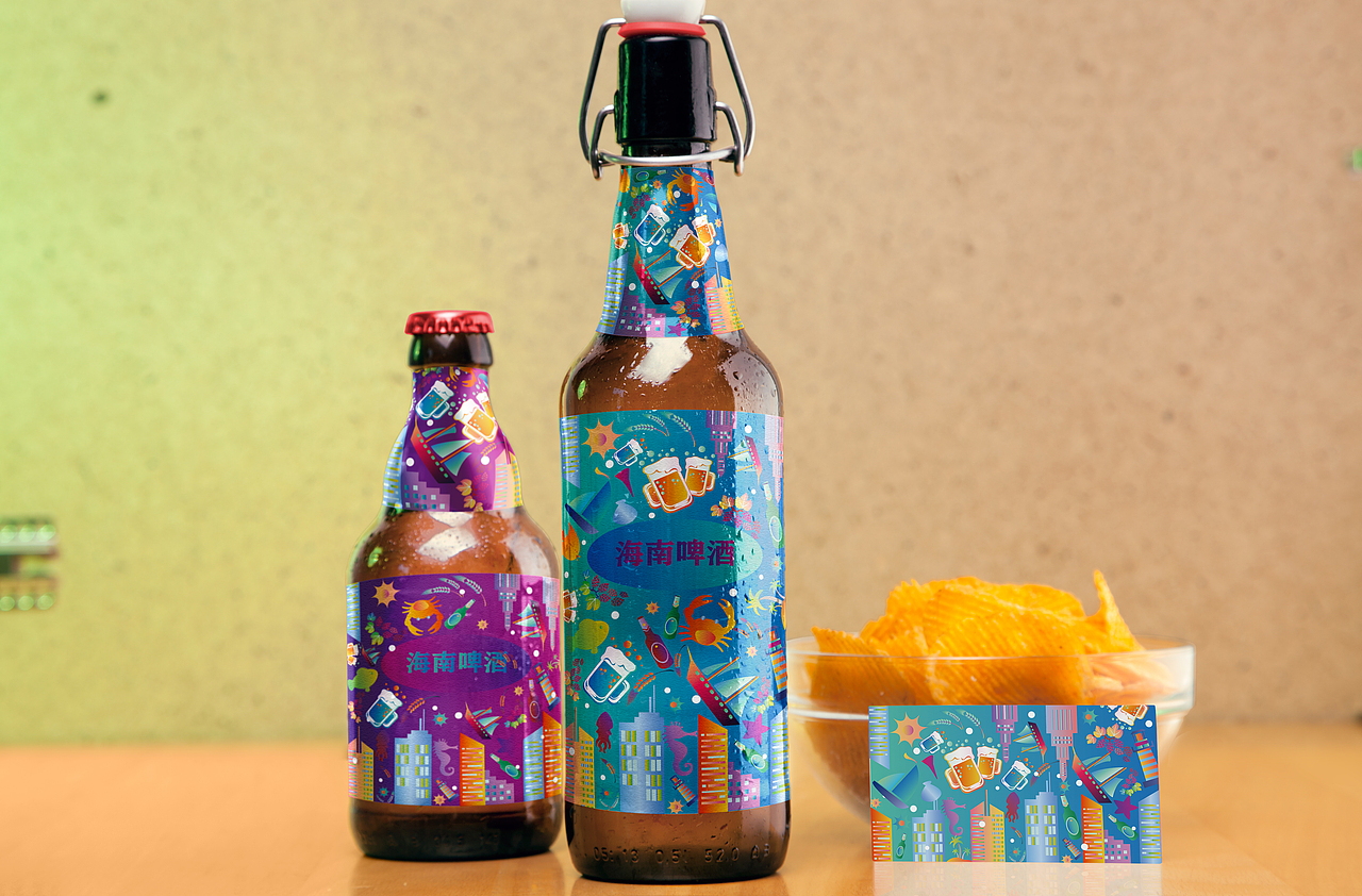 海南啤酒包装设计