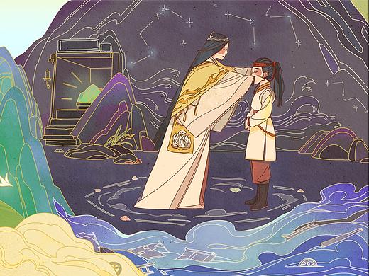 《大禹治水》插图