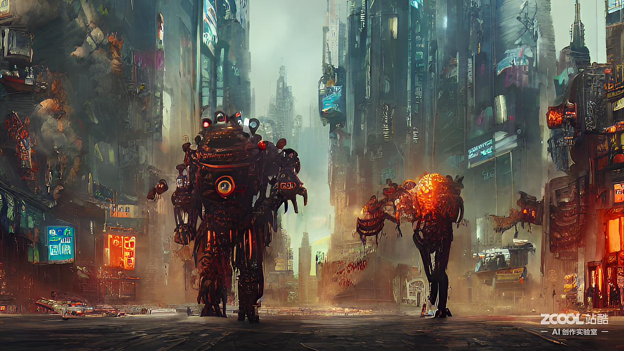 #AI创作实验室#灰色世界（图ZMzIxNTMwMzA4） - AI作品 - 站酷设计师大囍啊原创素材 - 站酷ZCOOL