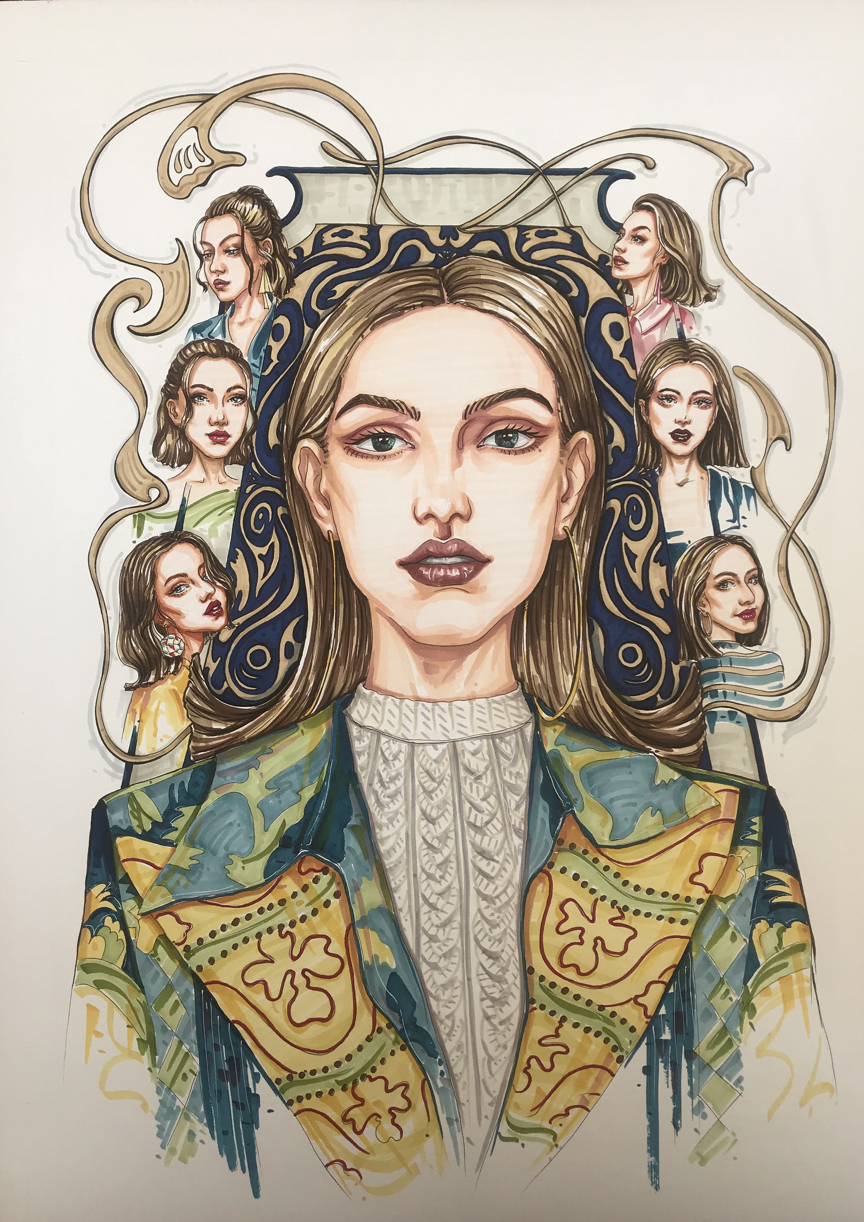 手绘-时装画|插画|艺术插画|舸舸舸儿 - 原创作品 - 站酷 (zcool)