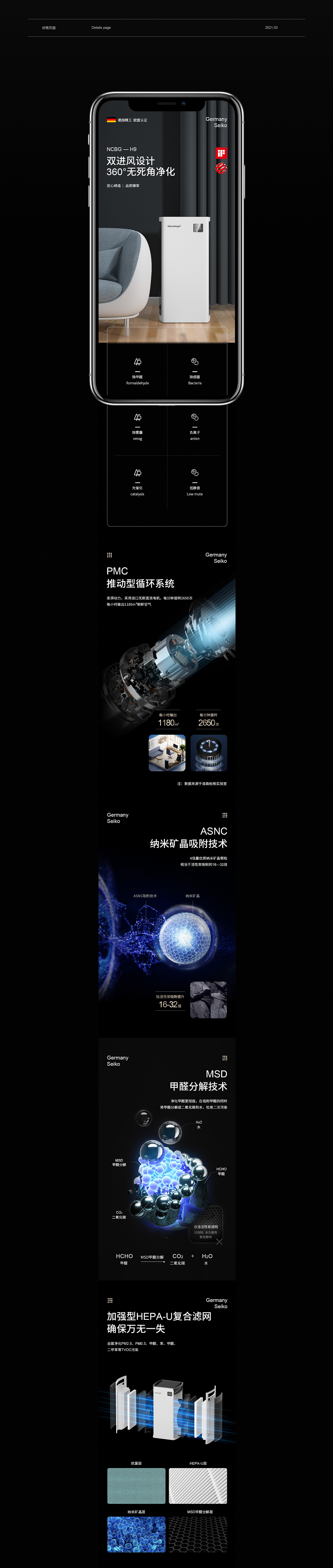 空气净化器详情页