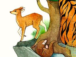 山海之間 | 中國(guó)本土動(dòng)物插畫(huà)