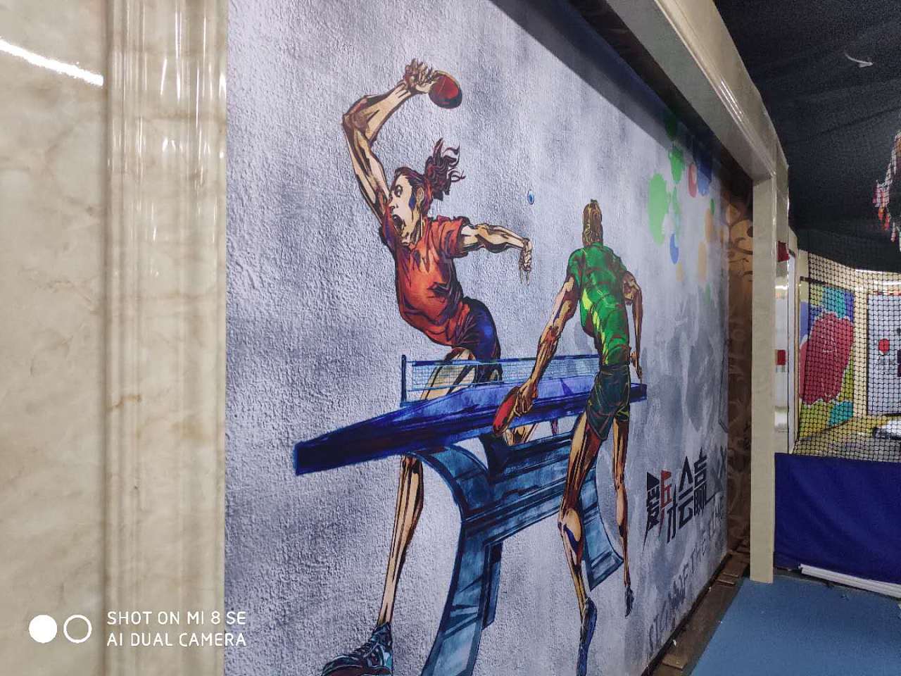 乒乓球背景墙|平面|图案|以梦为马wk - 原创作品 - 站酷 (zcool)