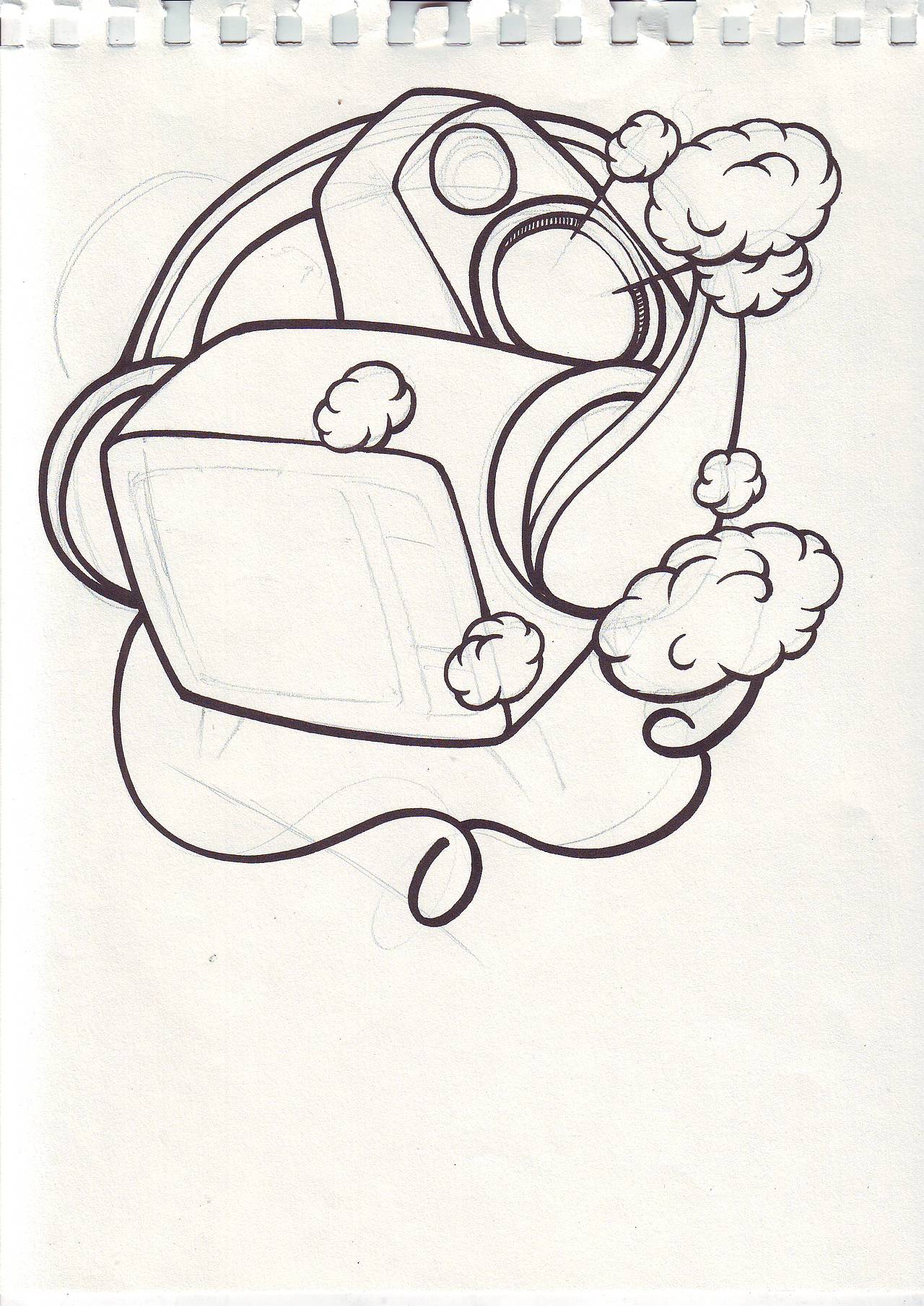 纸上涂鸦小作4幅过程图