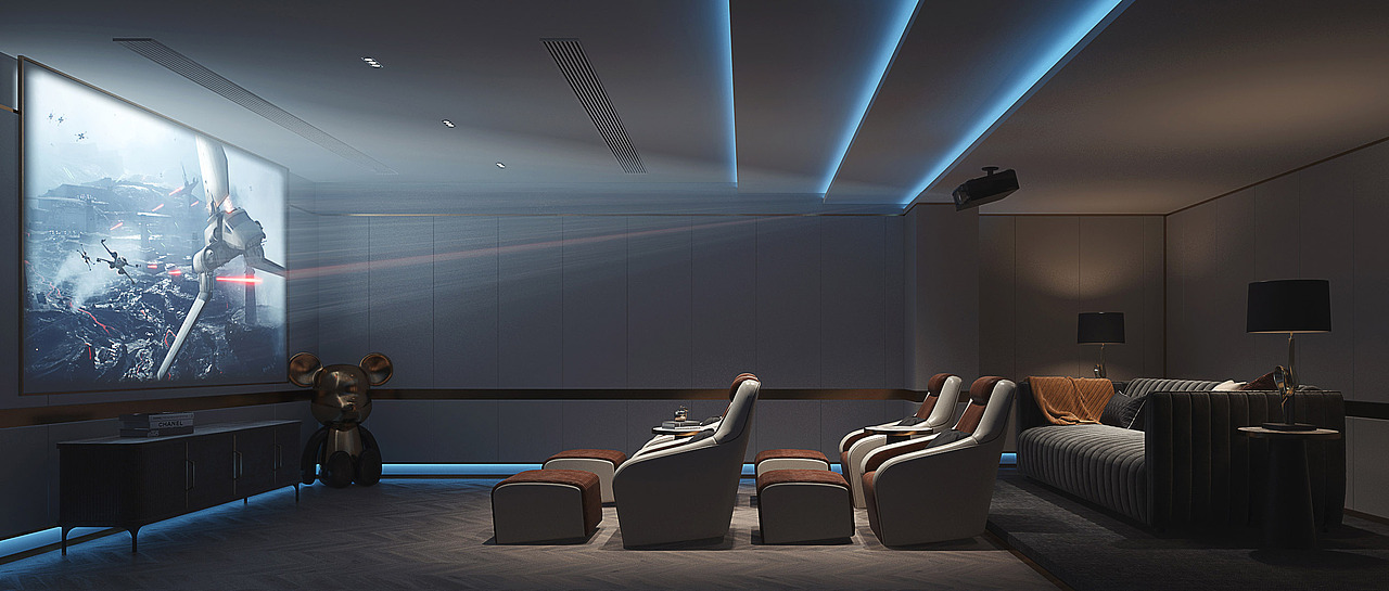 电影院大厅音影室