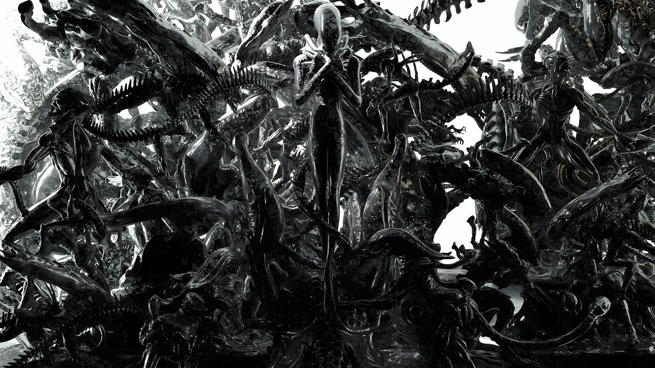 异形系列C4D风格图概念起源——alien（图ZMzA3OTg5NTQ4） - 人物/生物 - 站酷设计师DAVE_Studio原创素材 - 站酷ZCOOL