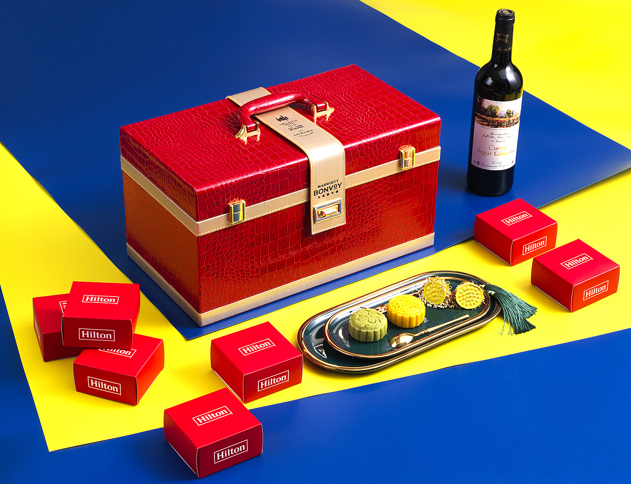 希尔顿月饼礼盒|摄影|产品摄影|光和反应 - 原创作品 - 站酷 (zcool)