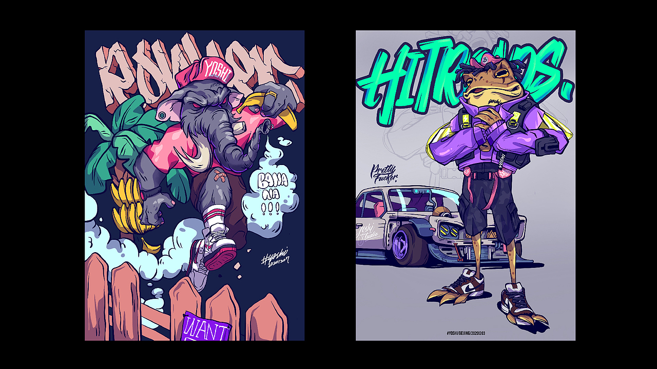 | 2020年度作品合集 |（图ZMjM2NTAzNTYw） - 字体/字形 - 站酷设计师茶爷原创素材 - 站酷ZCOOL