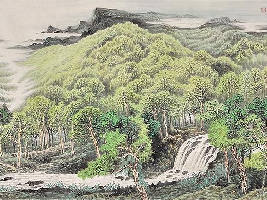 墙面装饰挂画之佳选,山水画邂逅诗情生活不俗品位