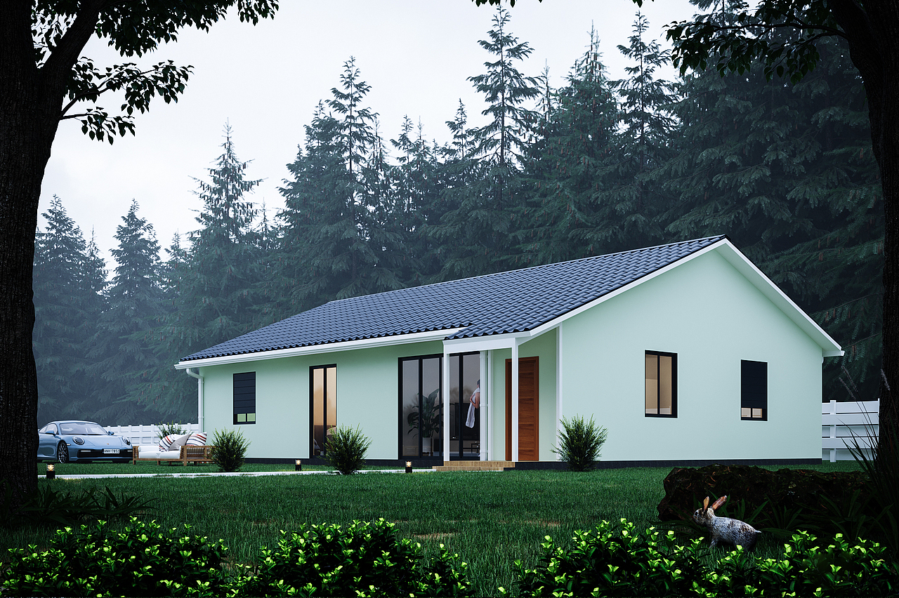 室外场景渲染|空间|建筑设计|小鹤王_原创作品-站酷zcool