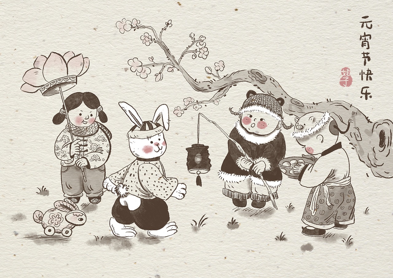 元宵节快乐|插画|商业插画|娃子娃子娃子娃_原创作品-站酷zcool