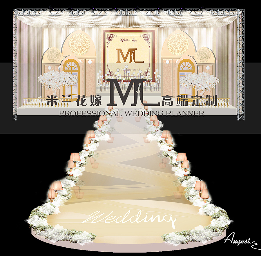 婚礼效果图（图ZMjgxOTA1NzY=） - 其他平面 - 站酷设计师晓晓晓_Feng原创素材 - 站酷ZCOOL