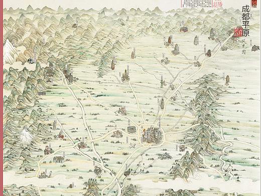 手绘成都平原风光图（个人主页-ZMzc5OTU2MjA=） - 商业插画 - 站酷设计师dz3184原创素材 - 站酷ZCOOL