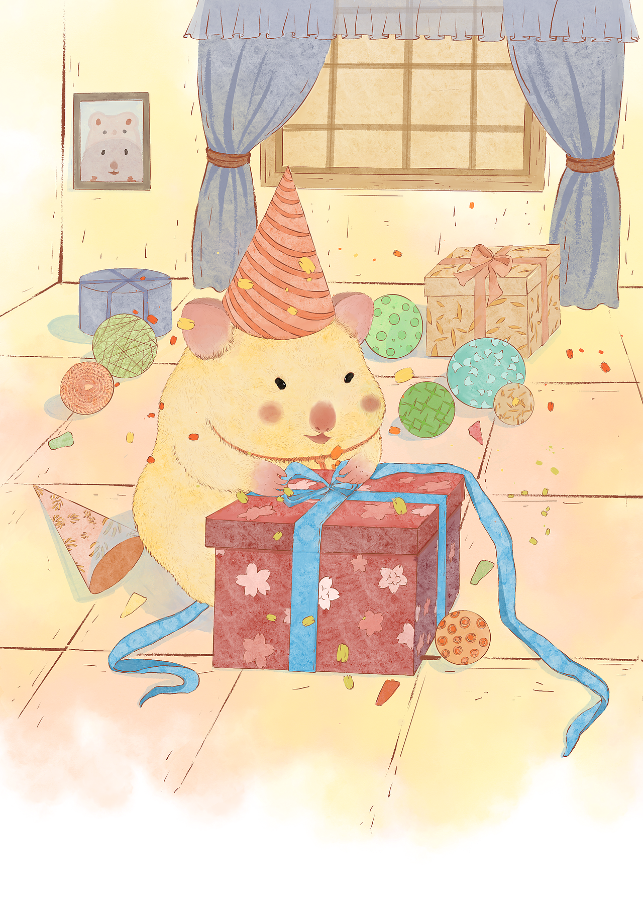小仓鼠日常（图ZMjg2OTEwMDE2） - 儿童插画 - 站酷设计师燕燕子swallow原创素材 - 站酷ZCOOL