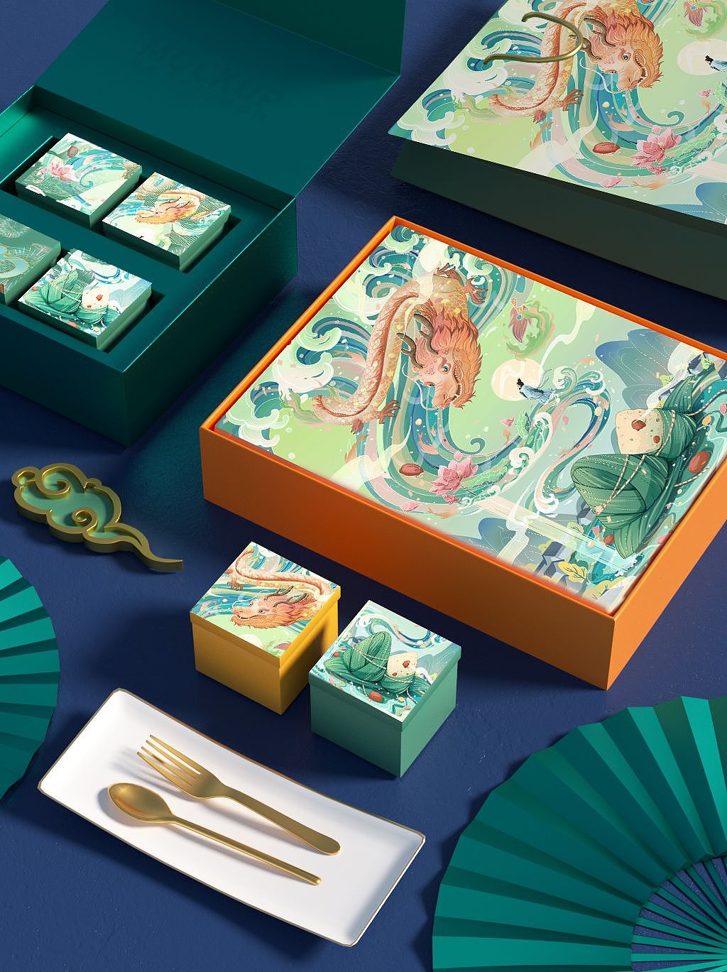 端午节包装插画设计