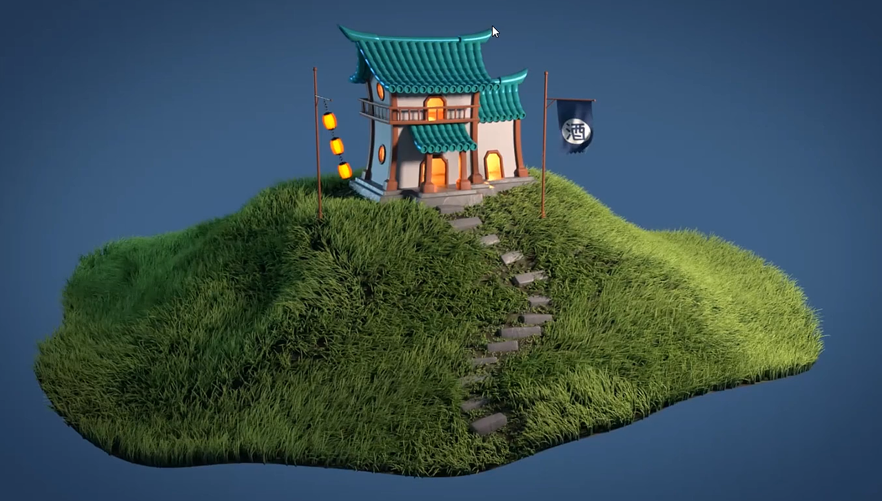 这个图是李翔老师的,我自己草地坑坑洼洼的,实在是电脑撑不起来。所以还是放张老师的图结尾一下。