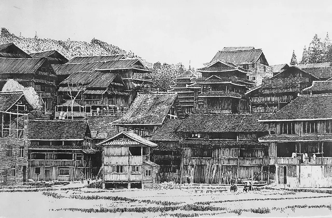 钢笔下的乡愁|纯艺术|绘画|马国斌钢笔画 - 原创作品 - 站酷 (zcool)