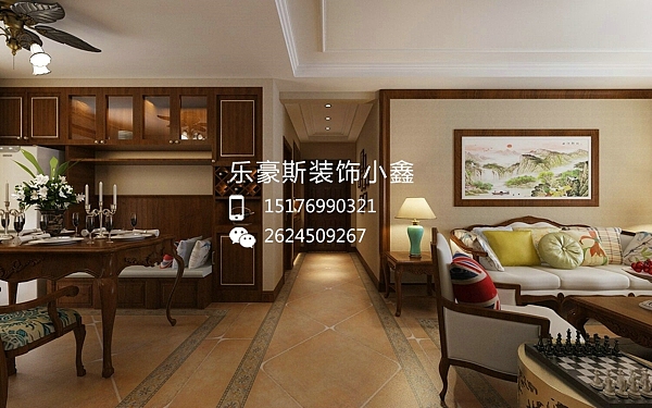 【石家庄乐豪斯装饰小鑫】保利花园134平米三居室法式乡村装修效果图