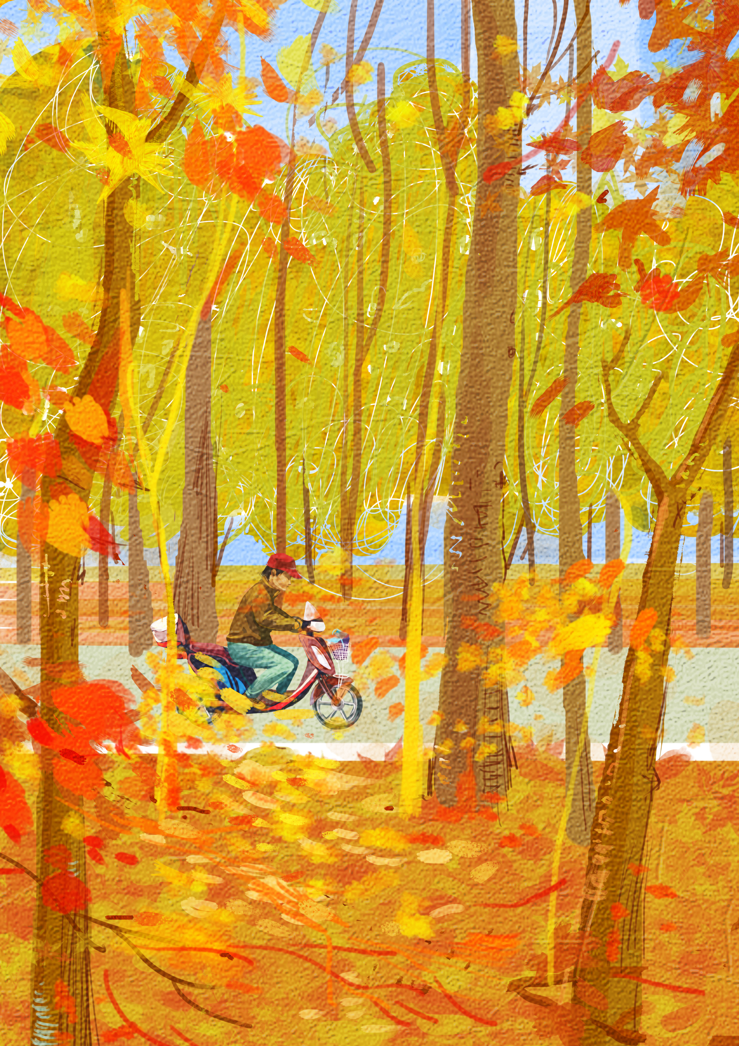 秋的肌理|插画|插画习作|肝脑涂地 - 原创作品 - 站酷 (zcool)