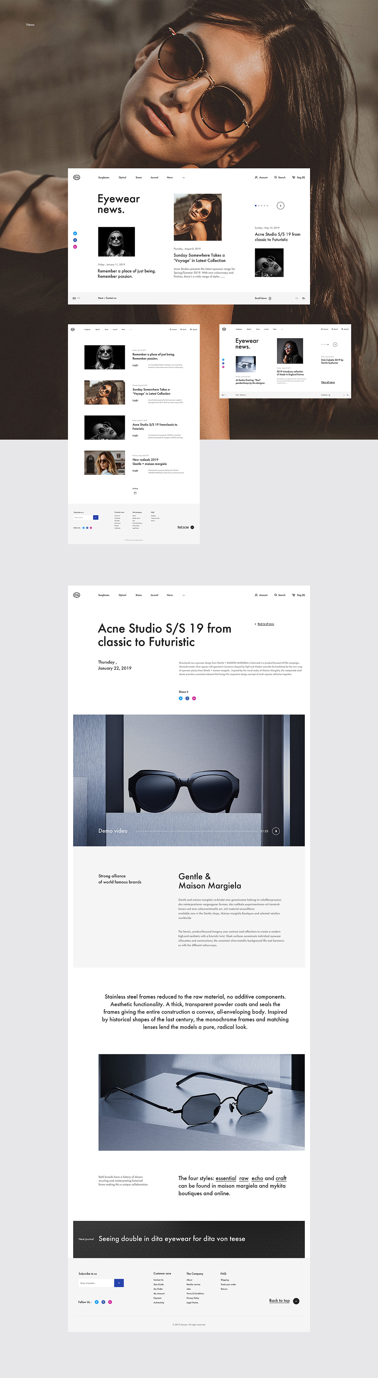 Eyewear website concept（图ZMTk1ODc3Njg0） - 电商 - 站酷设计师默默的3C原创素材 - 站酷ZCOOL