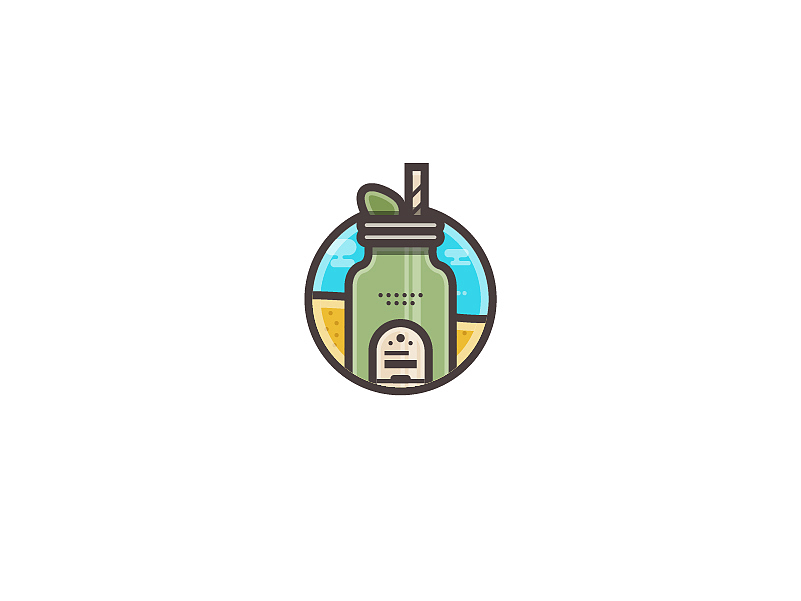 夏日海滩小插画（图ZNzk2NDE2MDg=） - 其他UI - 站酷设计师呆呆志原创素材 - 站酷ZCOOL