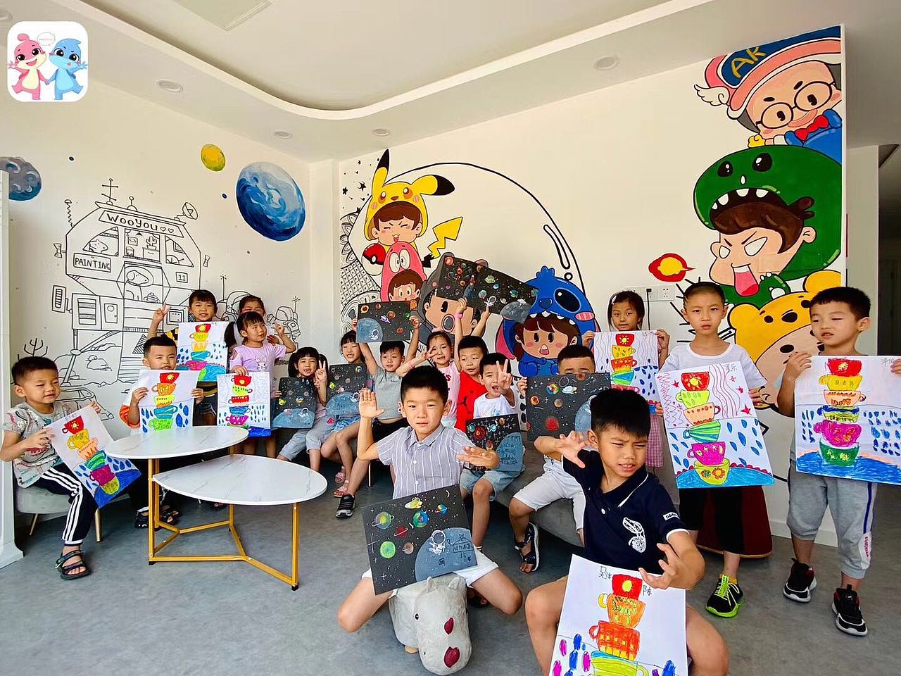 創(chuàng)意美術(shù)學生上課花絮和大合照（圖ZMjIwMzkxNTMy） - 繪畫 - 站酷設(shè)計師何澤智智原創(chuàng)素材 - 站酷ZCOOL