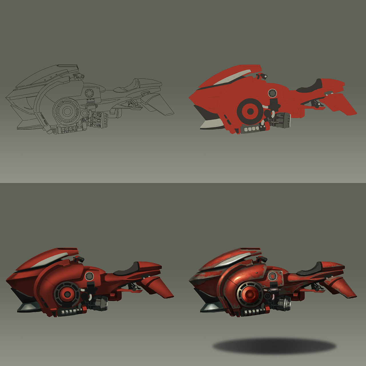 摩托车（图ZMTczNTc1Mjky） - 游戏原画 - 站酷设计师陈宇cc原创素材 - 站酷ZCOOL