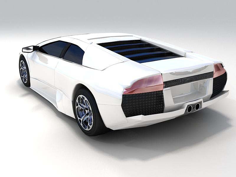 汽车建模处女作 新人制作 很多不足 加上渲染图