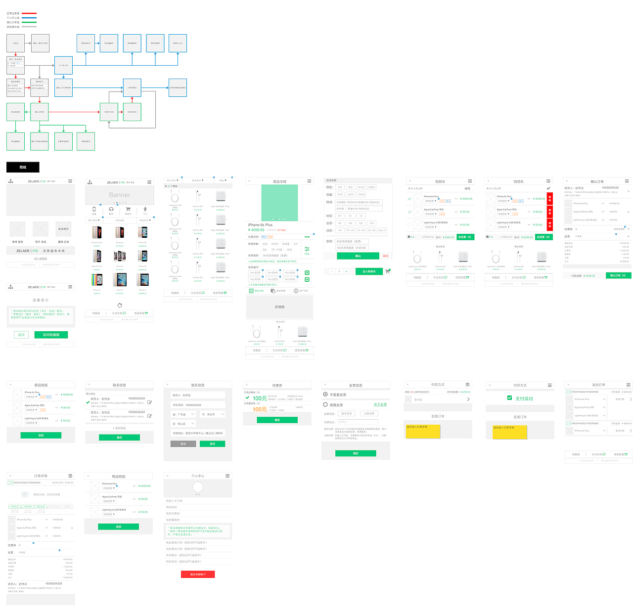线上数码商城原型