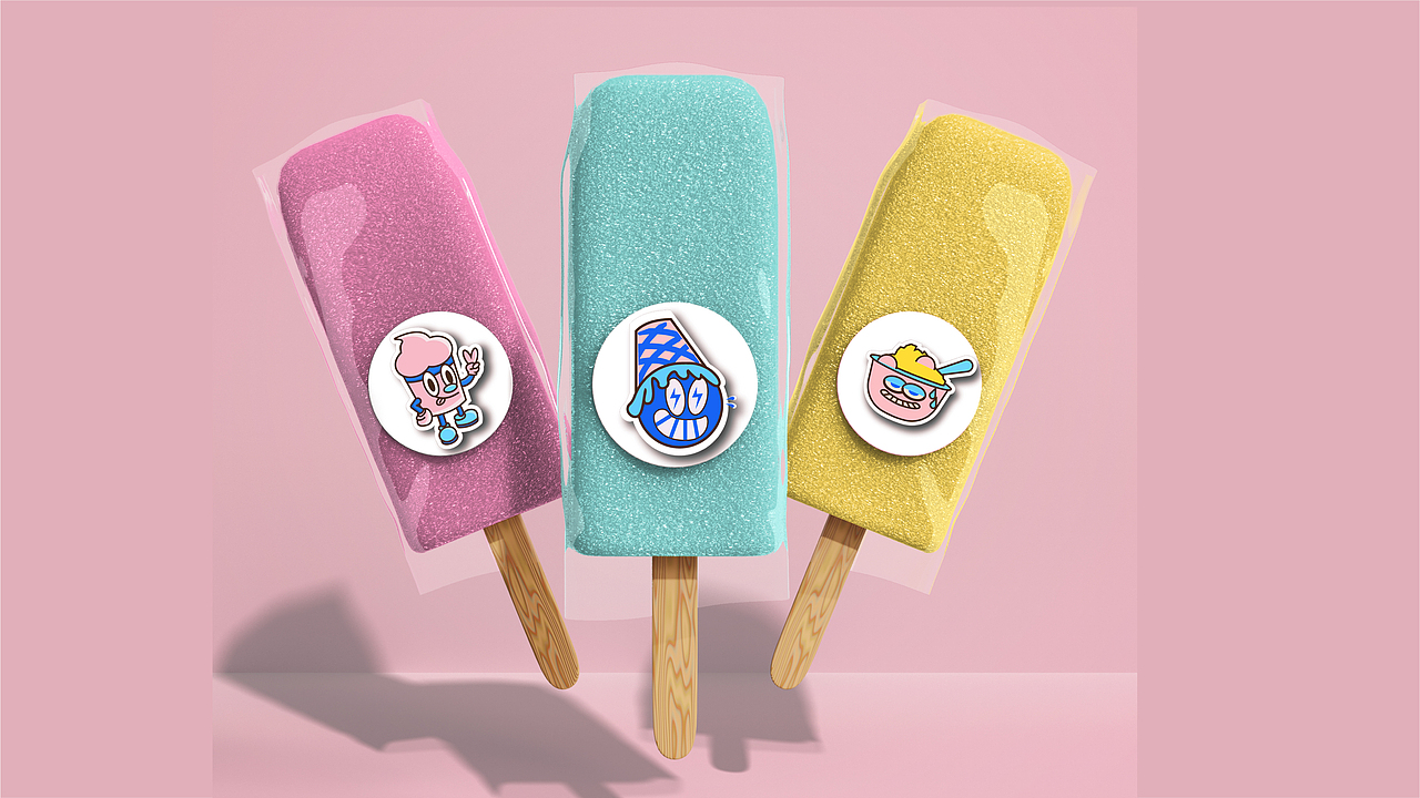 EAT ICE品牌形象设计（图ZMjEzNjY4MTYw） - 品牌 - 站酷设计师谷子啊谷子谷子原创素材 - 站酷ZCOOL