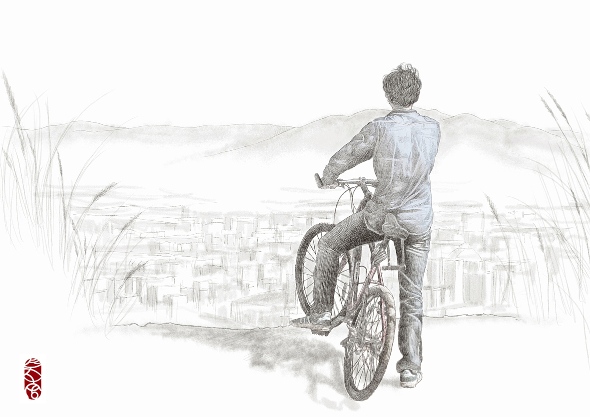 《骑行到长虫山顶看城市》
<br>蛇山又名长虫<br>巨蟒北走蜿蜒<br>盘踞静卧于春城北郊<br>满眼望去全是漫步的石块<br>满山碧绿无大树只有小草<br> <br>古时这蛇山倒影之美景<br>必定分外妖娆而壮观<br>长虫山倒映于滇池清水<br>时间的走势早已随波逐流<br>曾经的大海缩小再缩小<br>绝代美景就此被历史抹去<br> <br>骑行到长虫山顶看城市<br>当爬上制高处的山巅<br>用心拾起丢失的感觉<br>围绕着某首音乐迎着风<br>有些寂寥与悲调就不再小恼<br>风的呼呼声伤了谁也不再重要<br>虽然只是那刻短暂的轻松<br>但在这唯一的时空下<br>我说的你全都能听懂<br> <br>长虫的暖冷夏秋风拂过我面<br>有一会儿的瞬间感觉好久<br>我忍不住去想去说去回忆<br>我忍不住去猜去读去伤心<br>最后敞开了胸怀只为了等待<br>等待长虫的倒影<br>等待山顶的日升光华日落余晖<br>等待纤细手指轻触丝发<br>等待最后温柔的道安<br>也等待灿烂的微笑浮现嘴角<br> <br>直到蛇山倒影再现海滨间<br>直到破旧自行车也充满了味道<br>直到在春城的天荒地老<br>也直到此生永久的安好…<br>