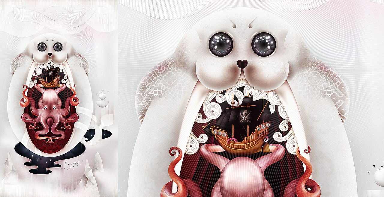 怪异第三弹（图ZMTAwNDgxNTY=） - 艺术插画 - 站酷设计师饭斯拉_fAnZiLLa原创素材 - 站酷ZCOOL