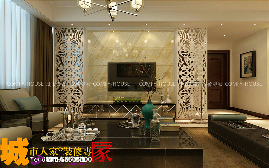 舜奥华府167平 四室两厅一厨两卫 现代中式风格（图ZMTUwNDIwODg0） - 家装设计 - 站酷设计师A济南城市人家原创素材 - 站酷ZCOOL