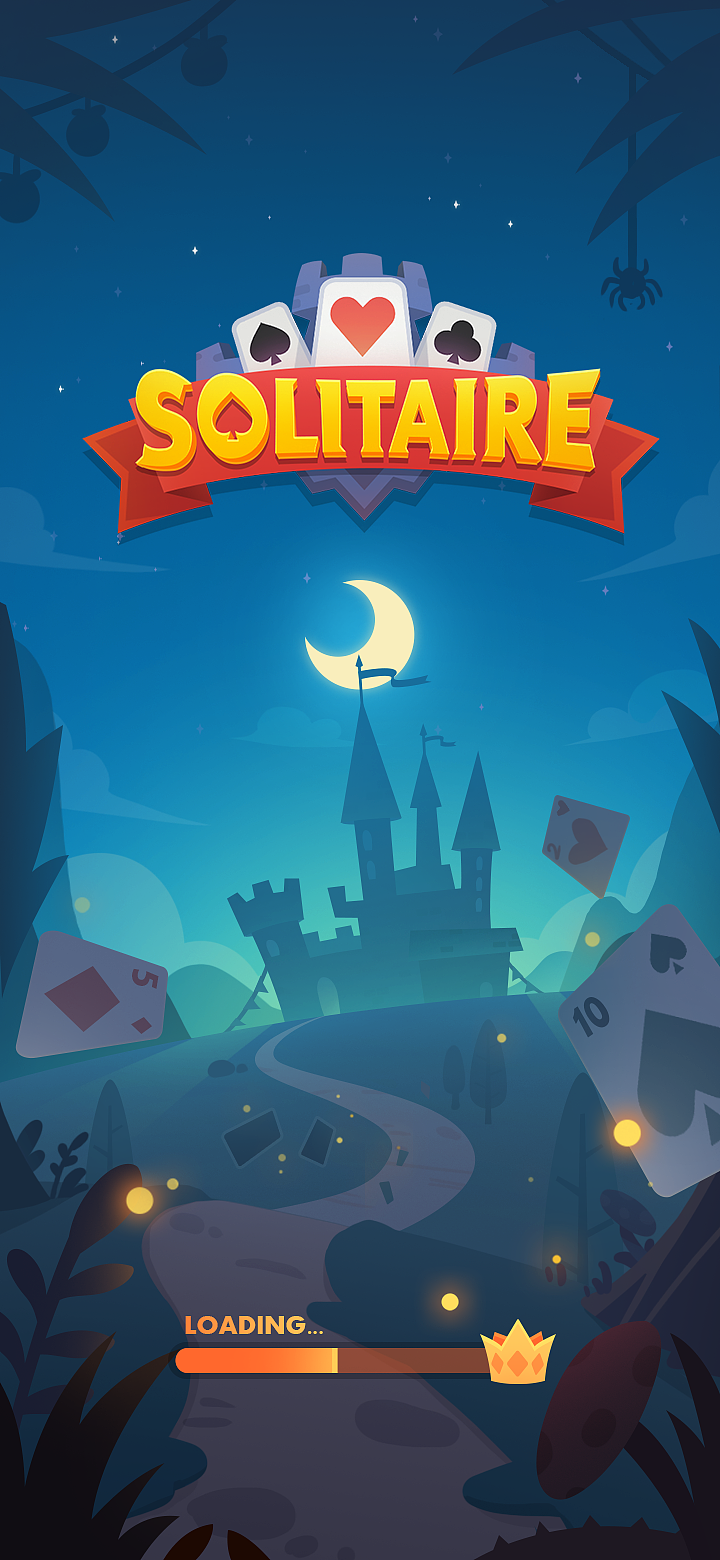 休闲纸牌游戏Solitaire设计展示